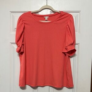 Cato ribbed dressy top